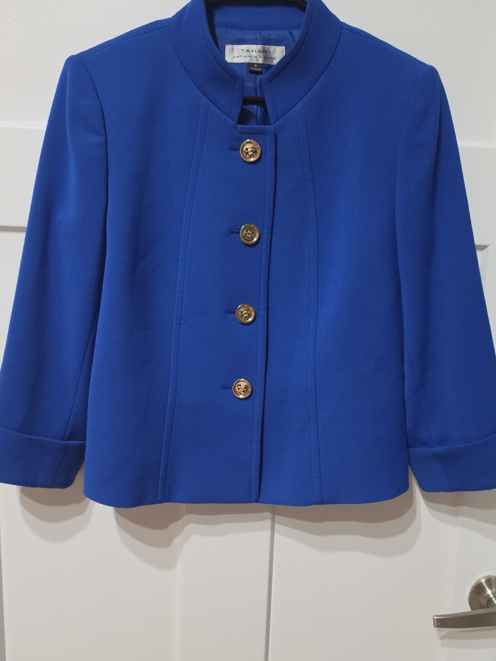 Tahari Arthur S. Levine Royal Blue Blazer Size 8